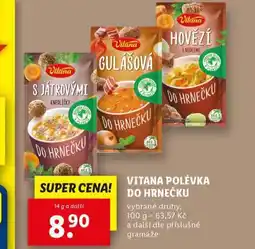Lidl Vitana polévka do hrnečku nabídka