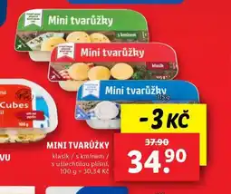 Lidl Mini tvarůžky nabídka