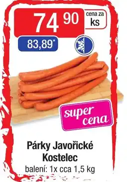 Qanto Párky Javořické Kostelec nabídka