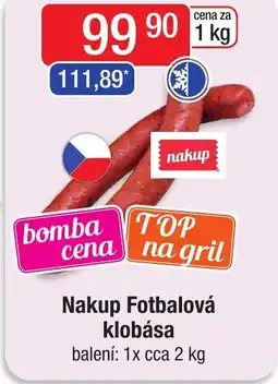 Qanto Nakup Fotbalová klobása nabídka