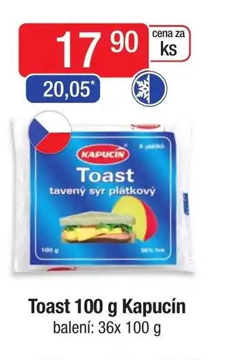 Qanto Toast 100 g Kapucín nabídka