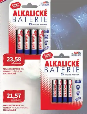 Kubík potraviny ALKALICKÉ BATERIE nabídka