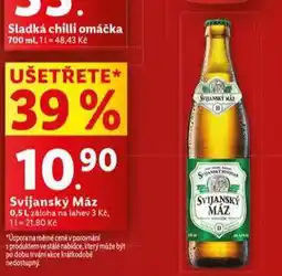 Lidl Pivo svijanský máz nabídka