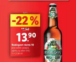Lidl Pivo radegast rázná 10 nabídka