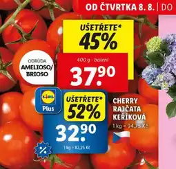 Lidl Cherry rajčata keříková nabídka