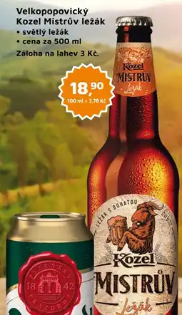 Můjobchod Velkopopovický Kozel Mistrův ležák nabídka