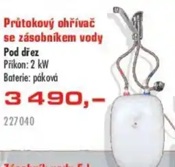 Uni Hobby Průtokový ohřívač se zásobníkem vody nabídka
