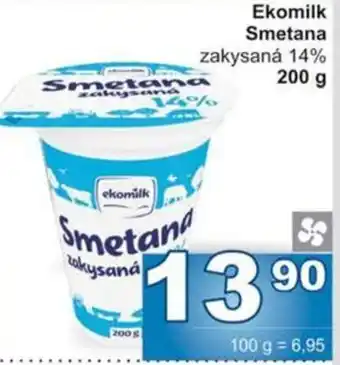Jip Ekomilk Smetana zakysaná 14% 200 g nabídka
