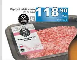 Jip Vepřové mleté maso 20% tuku nabídka