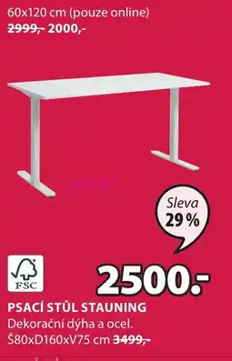JYSK PSACÍ STŮL STAUNING nabídka