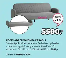 JYSK ROZKLÁDACÍ POHOVKA PARADIS nabídka