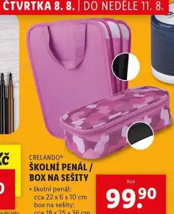 Lidl Školní penál nabídka