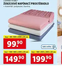 Lidl Žerzejové napínací prostěradlo 140-160 x 200 cm nabídka