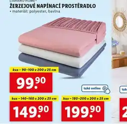 Lidl Žerzejové napínací prostěradlo 180-200 x 200 cm nabídka