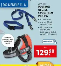 Lidl Postroj / obojek s vodítkem pro psy nabídka