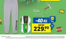 Lidl Tepláky minecraft nabídka