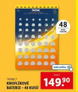 Lidl Knoflíkové baterie 48 kusů nabídka