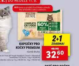 Lidl Kapsičky pro kočky premium nabídka