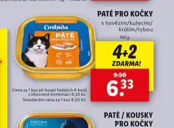 Lidl Coshida paté pro kočky nabídka