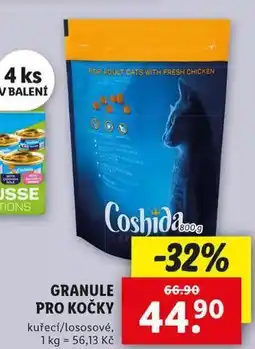 Lidl Coshida granule pro kočky nabídka