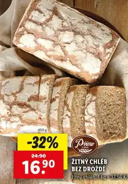 Lidl Žitný chléb bez droždí nabídka