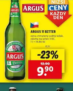 Lidl Pivo argus 11 bitter nabídka