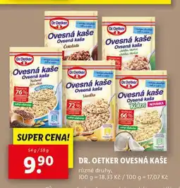 Lidl Dr. oetker ovesná kaše nabídka