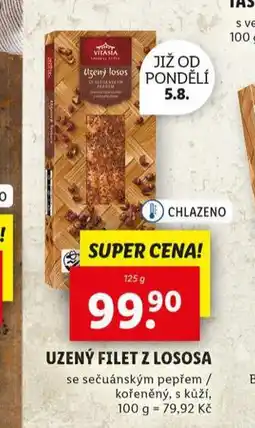 Lidl Uzený filet z lososa nabídka