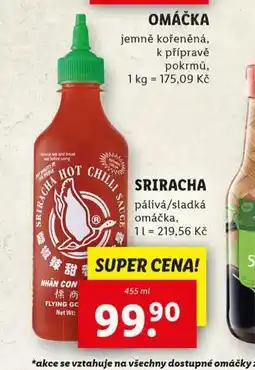 Lidl Sriracha nabídka