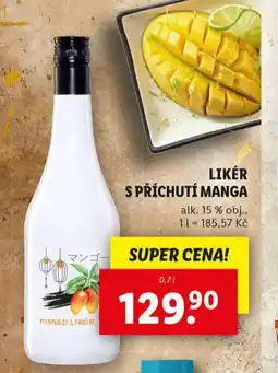 Lidl Likér s příchutí manga nabídka