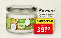 Lidl Bio kokosový olej nabídka