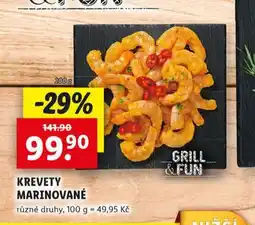 Lidl Krevety marinované nabídka