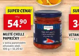 Lidl Mleté chilli papričky nabídka