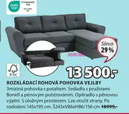 JYSK ROZKLÁDACÍ ROHOVÁ POHOVKA VEJLBY nabídka