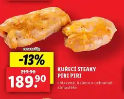 Lidl Kuřecí steaky piri piri nabídka