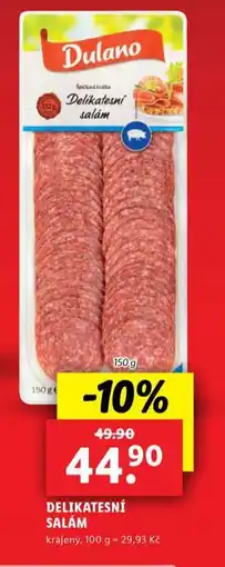 Lidl Delikatesní salám nabídka