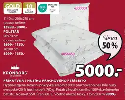 JYSK PŘIKRÝVKA Z HUSÍHO PRACHOVÉHO PEŘÍ BEITO nabídka