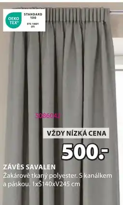 JYSK ZÁVĚS SAVALEN nabídka