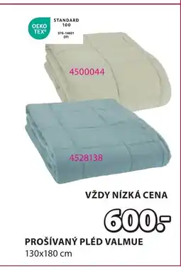 JYSK PROŠÍVANÝ PLÉD VALMUE nabídka