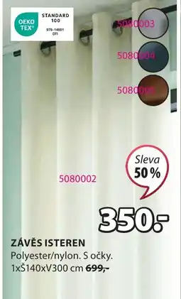 JYSK ZÁVĚS ISTEREN nabídka