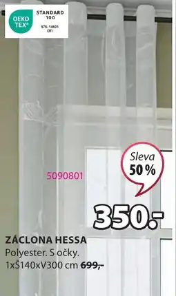JYSK ZÁCLONA HESSA nabídka