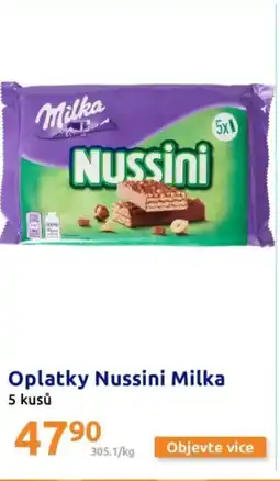 Action Oplatky Nussini Milka nabídka