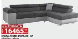 Merkury Market ROHOVÁ SEDACÍ SOUPRAVA LIDO vybrané vzory a barvy nabídka