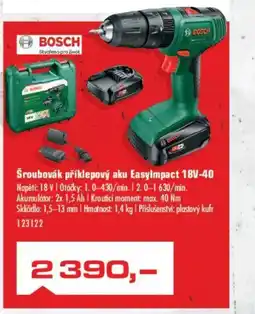 Šroubovák příklepový aku EasyImpact 18V-40