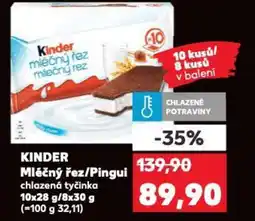 Kaufland KINDER Mléčný řez/Pingui nabídka