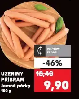 Kaufland UZENINY PŘÍBRAM Jemné párky nabídka