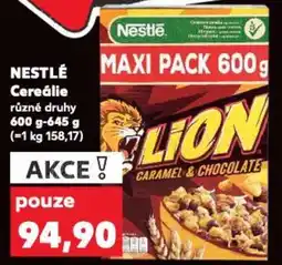 Kaufland NESTLÉ Cereálie nabídka