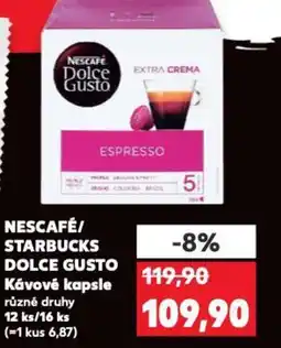 Kaufland NESCAFÉ/ STARBUCKS DOLCE GUSTO Kávové kapsle nabídka