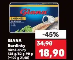 Kaufland GIANA Sardinky nabídka
