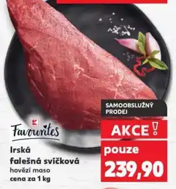 Kaufland Irská falešná svíčková nabídka